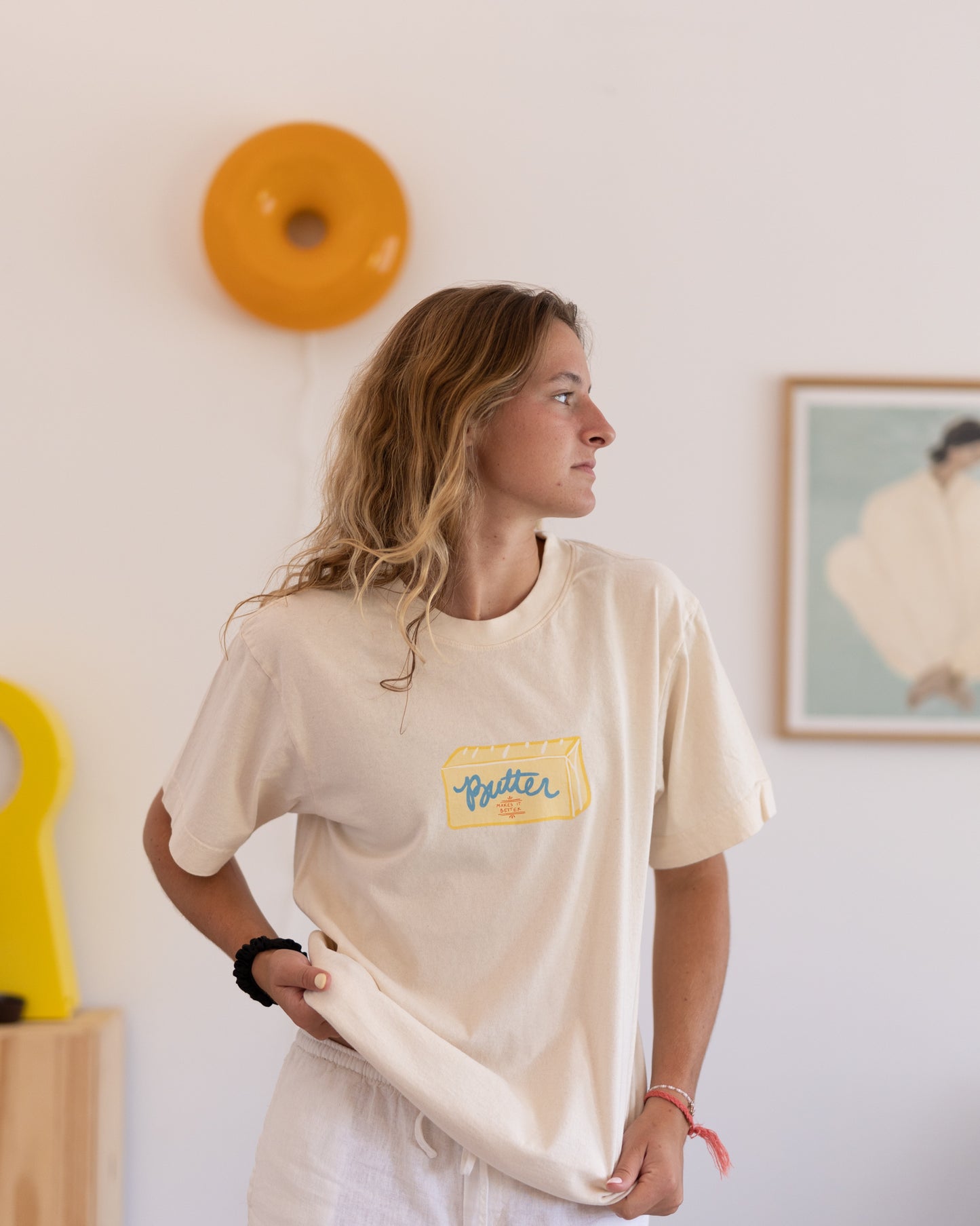 womans butter stick tee