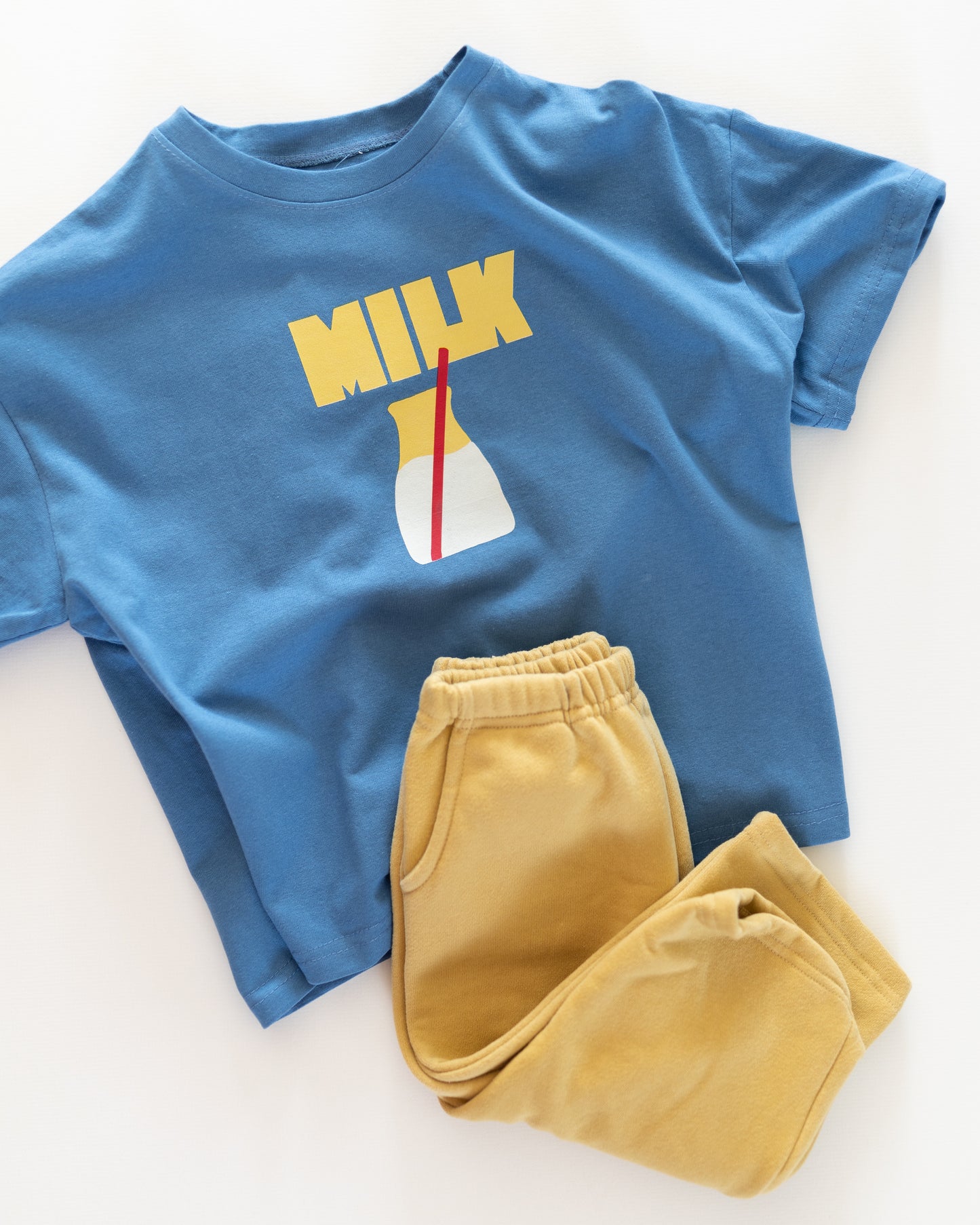 blue milk tee