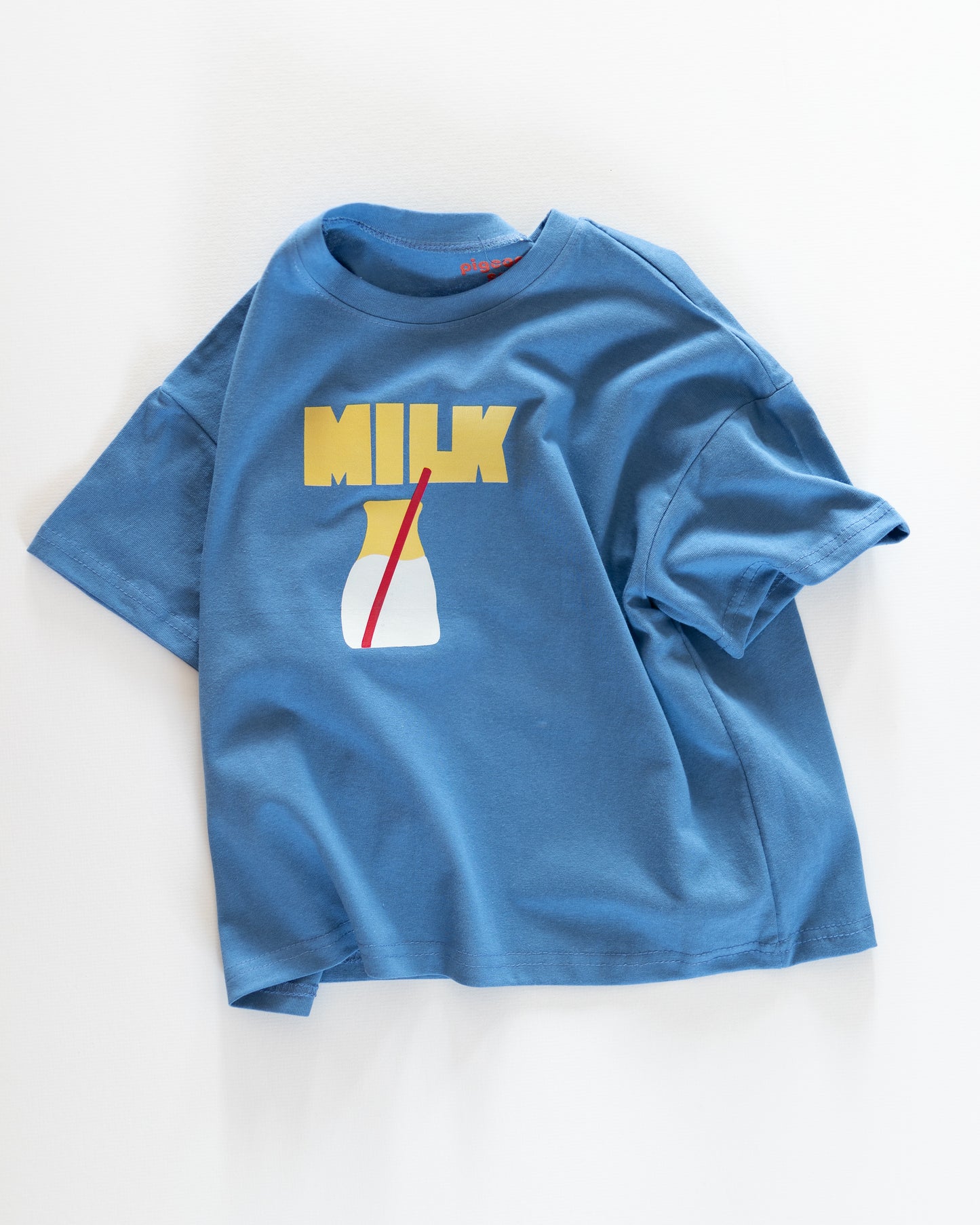 blue milk tee