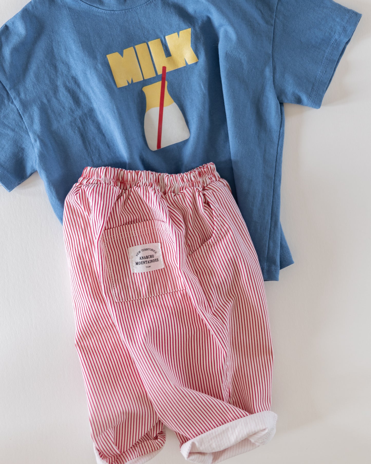 red stripe pants