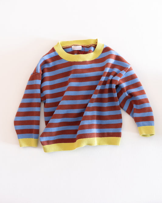 stripe knit pullover