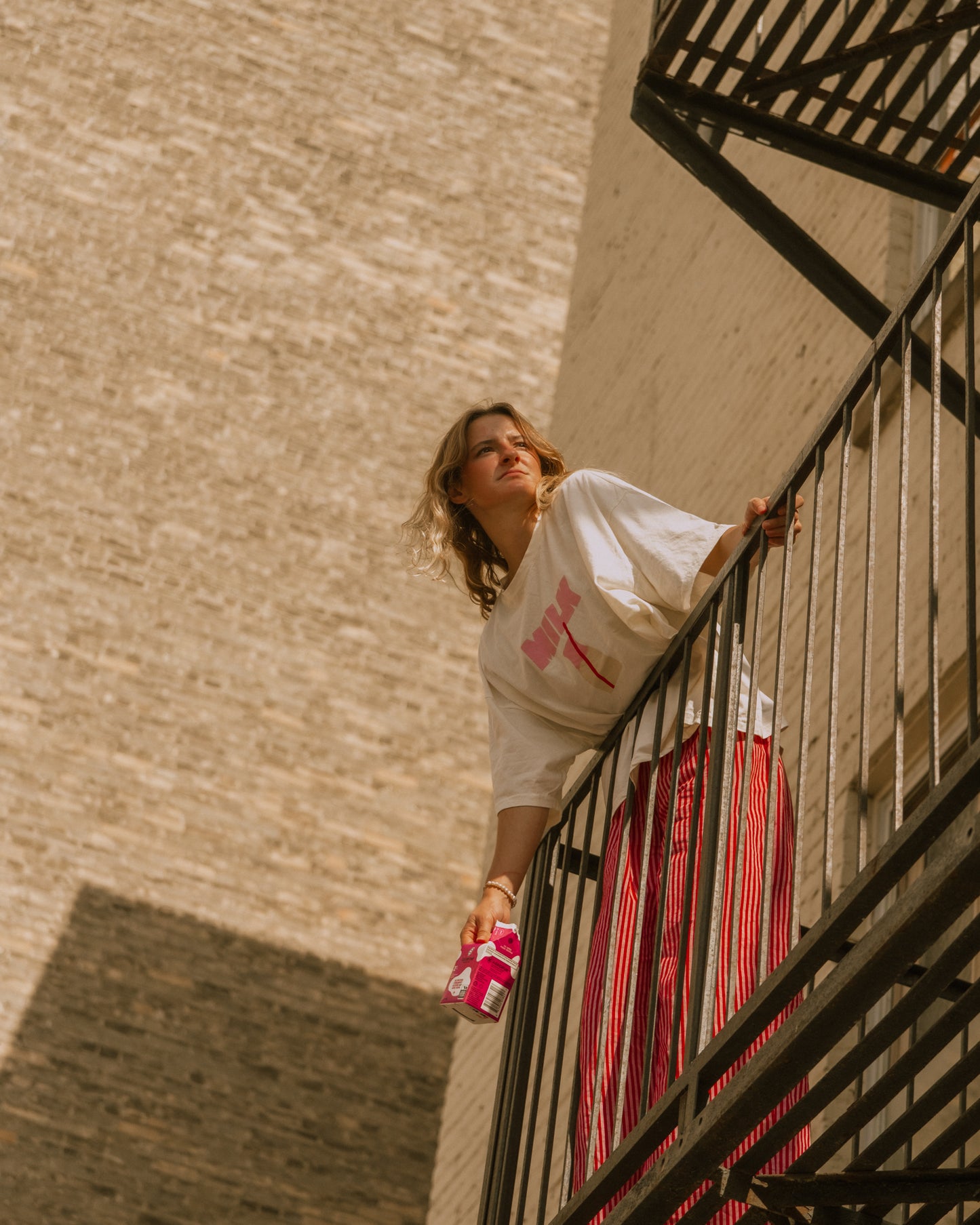 mom's pink milk tee