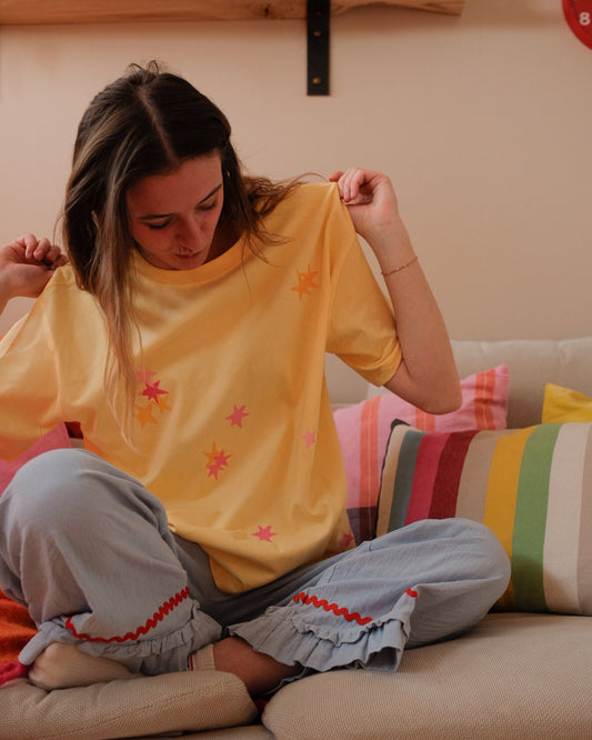 woman's starry tee