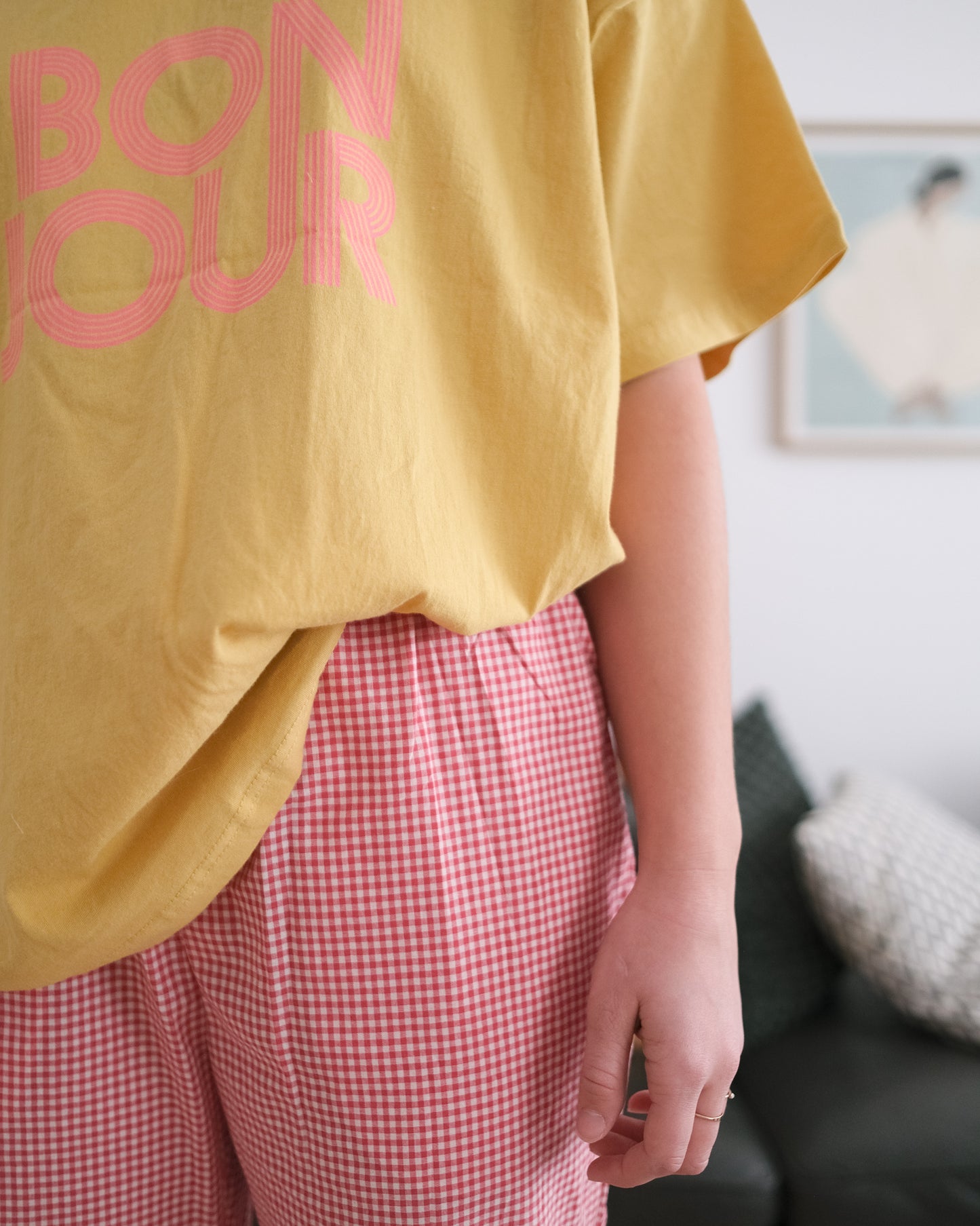 woman's plum butter pants