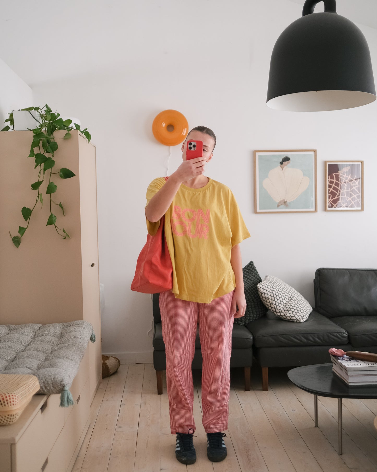 woman's plum butter pants