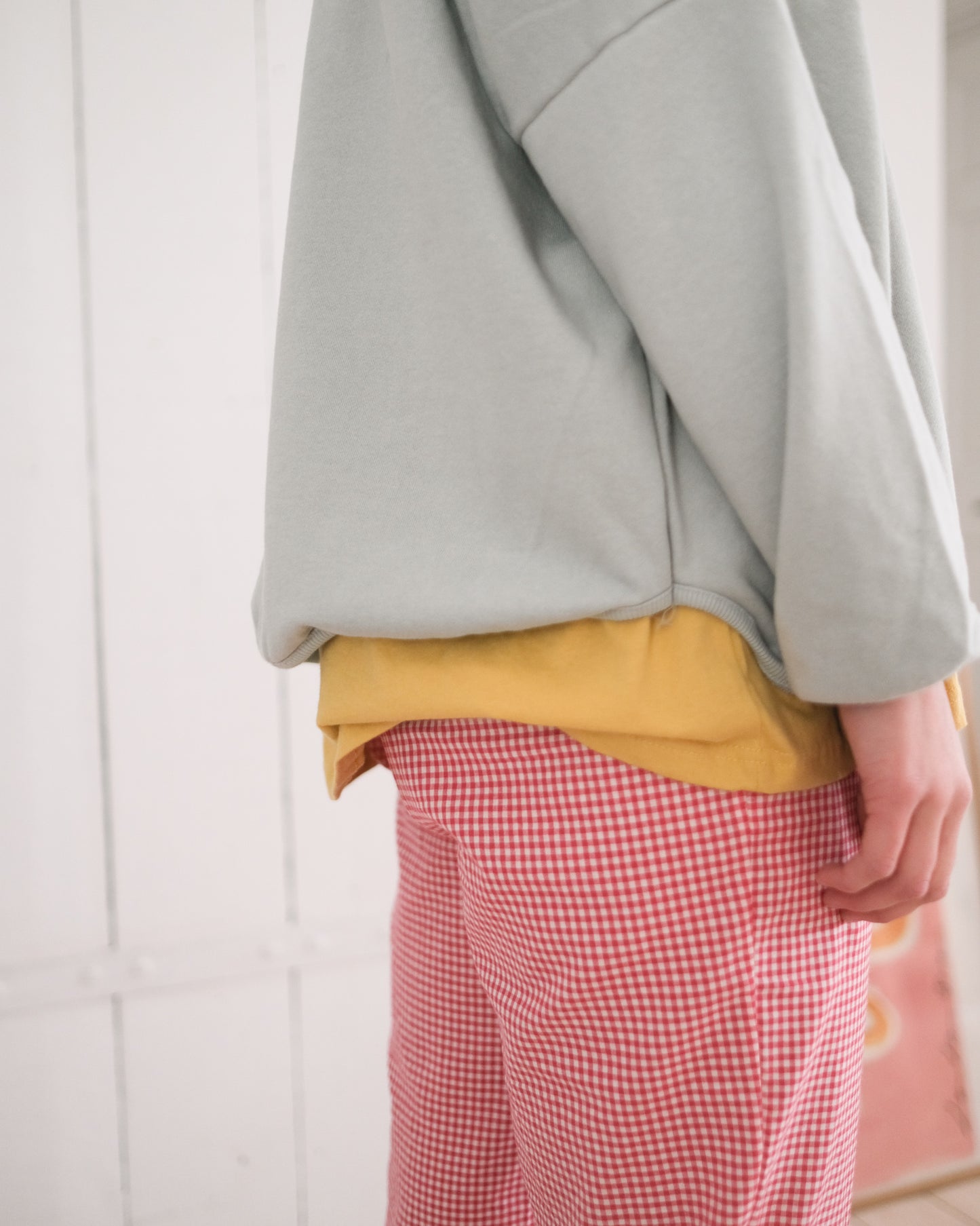 woman's plum butter pants