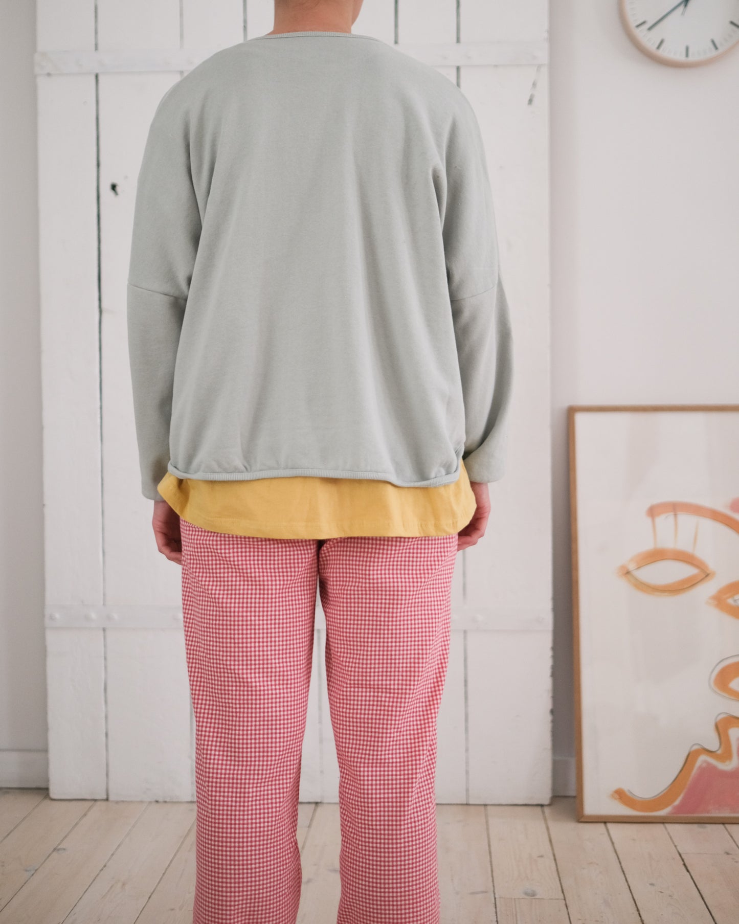 woman's plum butter pants