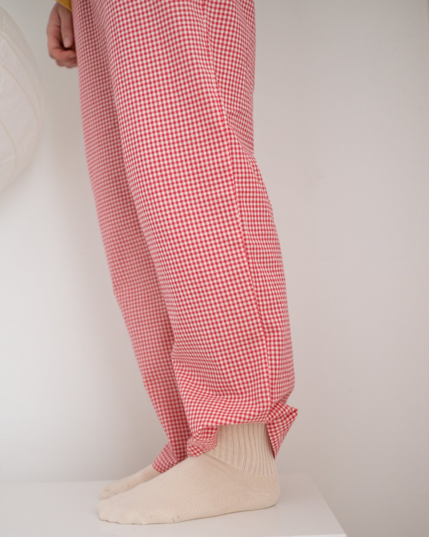 woman's plum butter pants