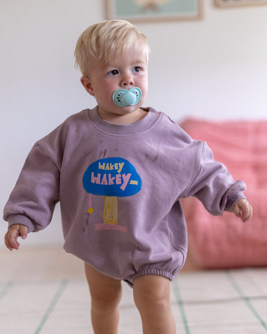wakey wakey puff romper