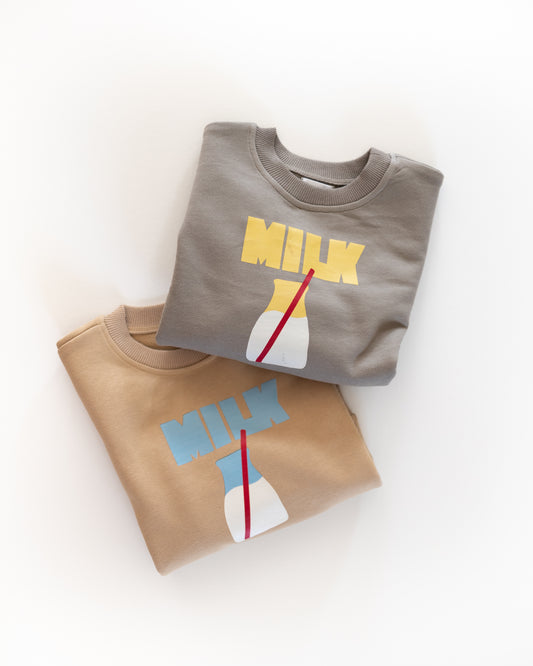milk sweatshirt
