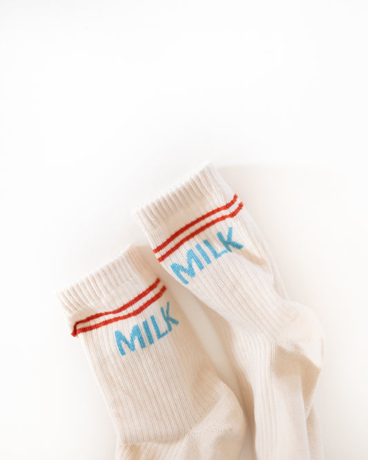 womans milk socks