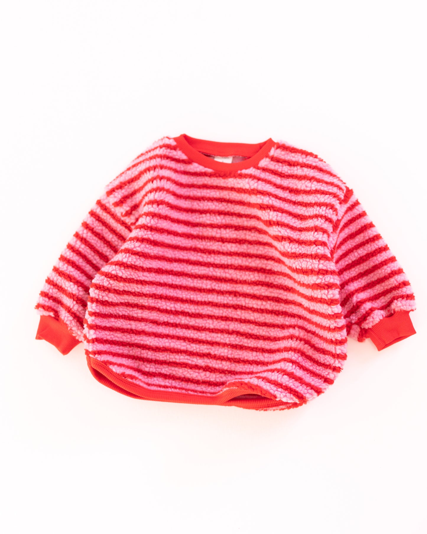 candy cane fleece sweater