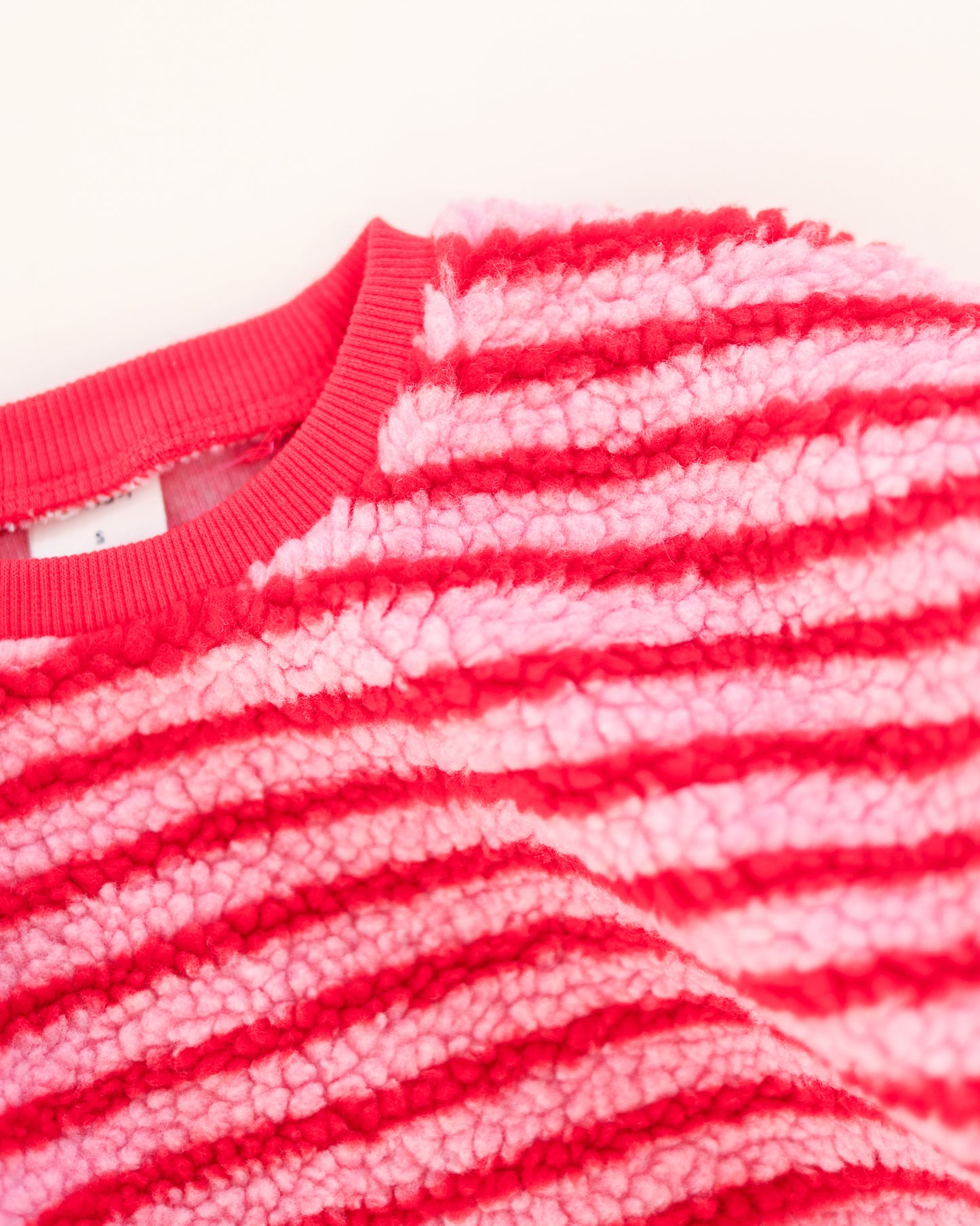 candy cane fleece sweater