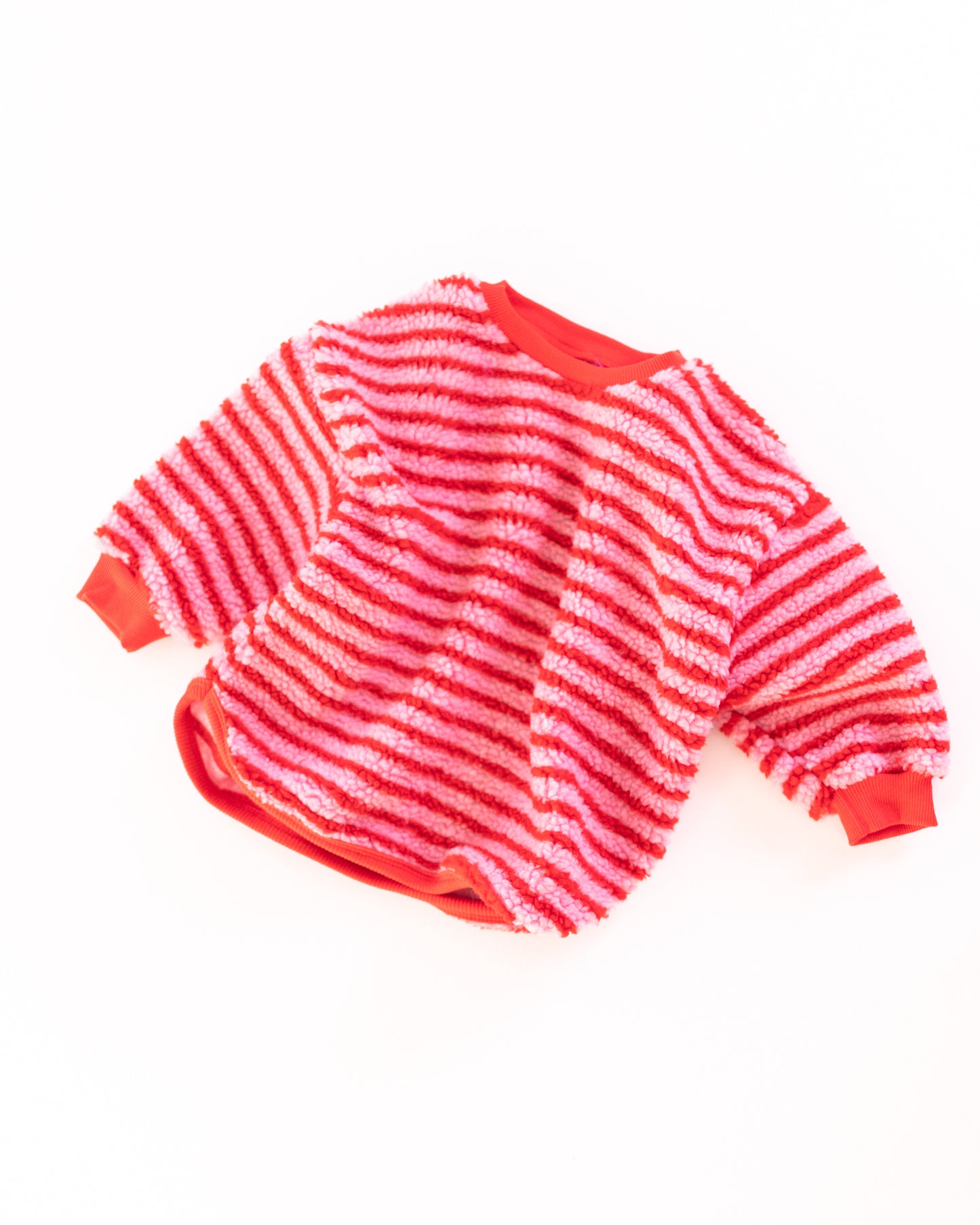 candy cane fleece sweater