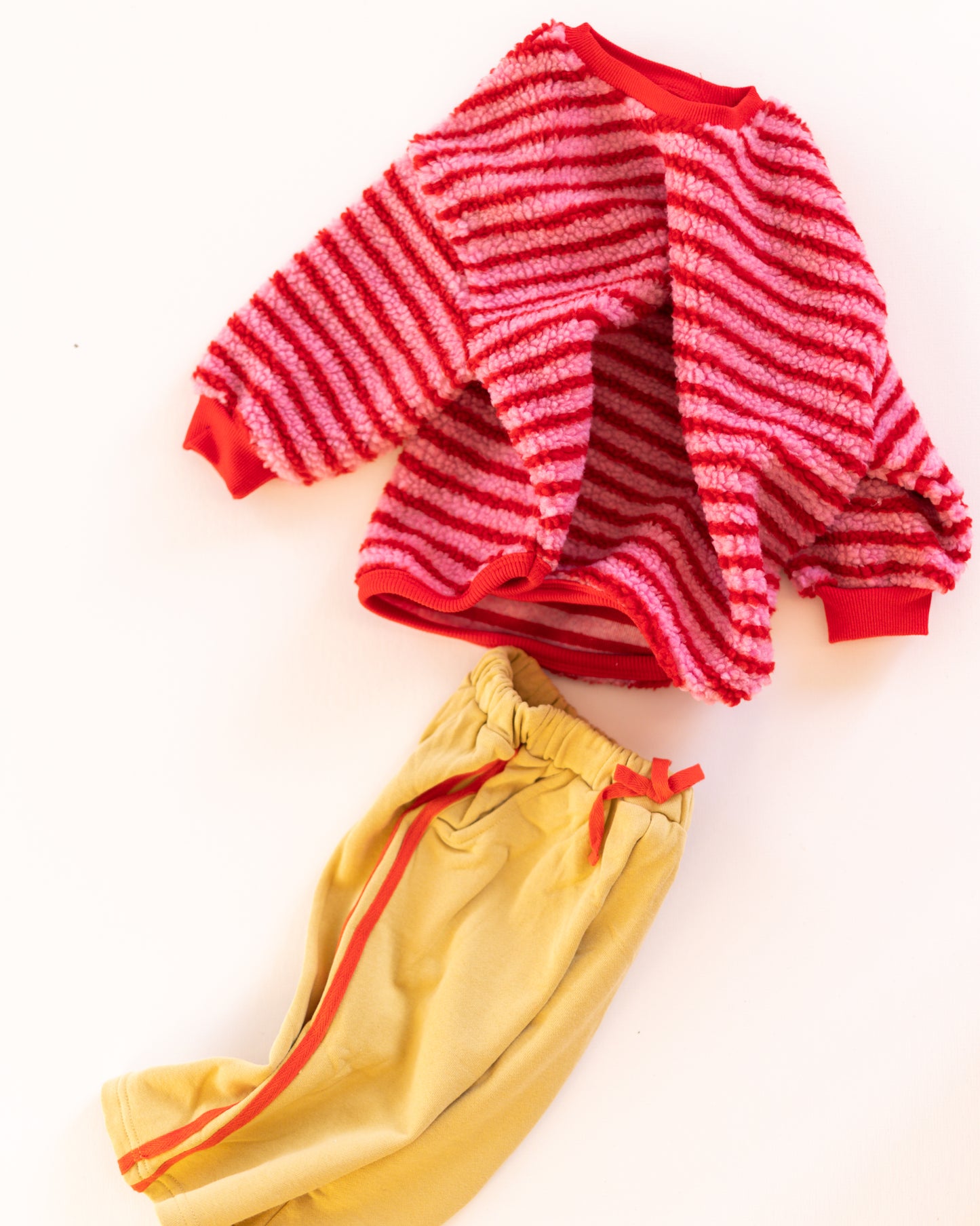 candy cane fleece sweater