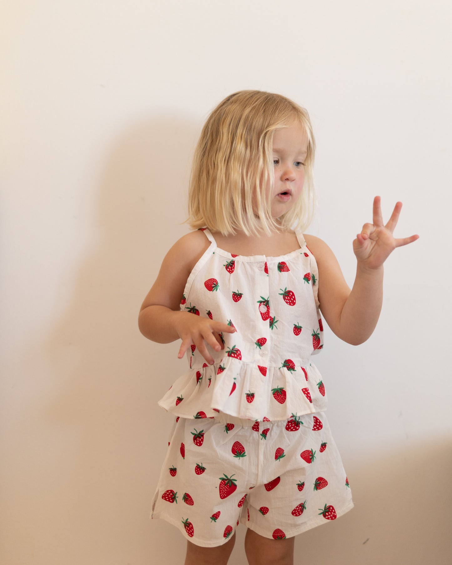 strawberry frill top