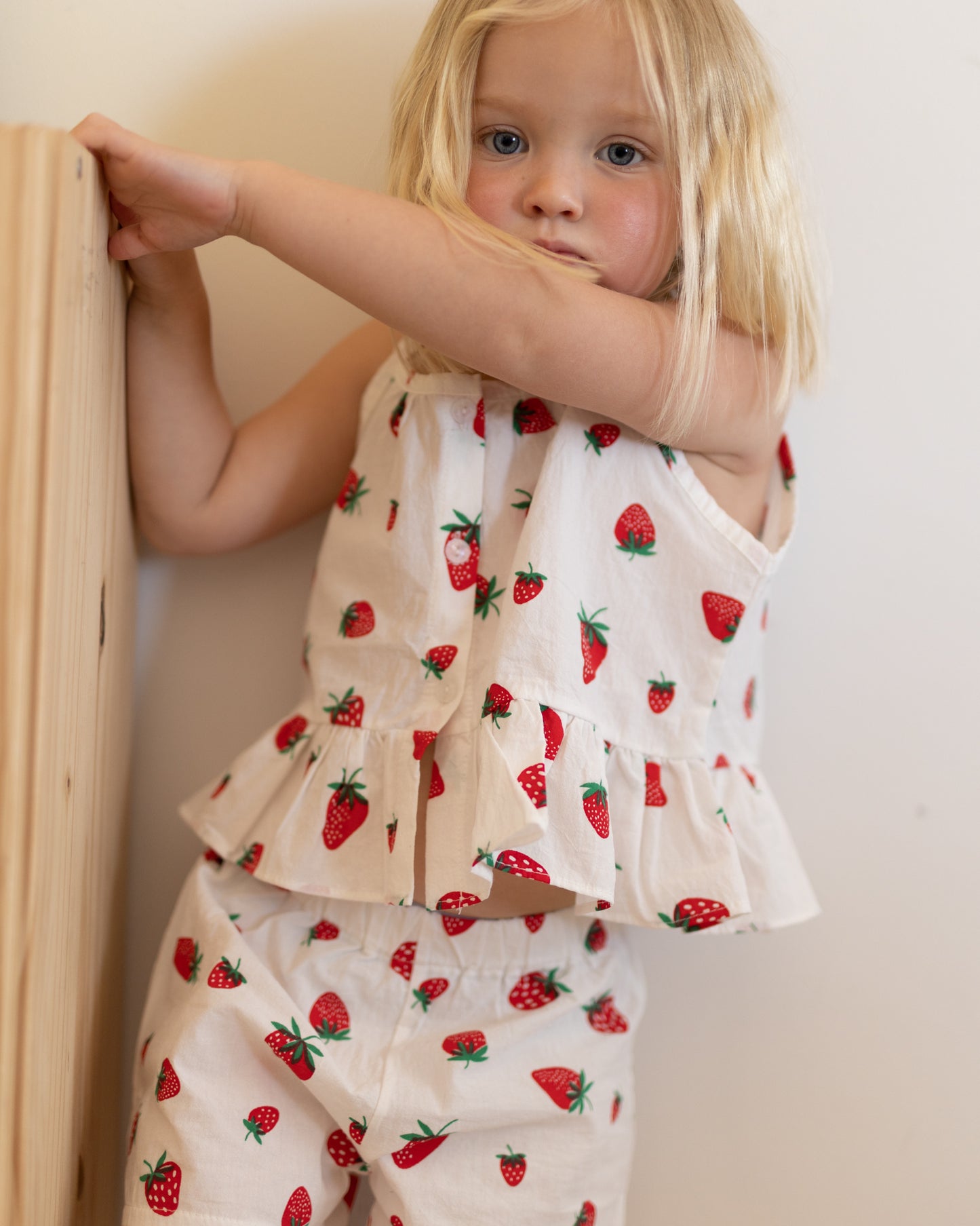 strawberry frill top