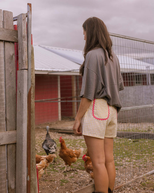 woman's sunday morning shorts