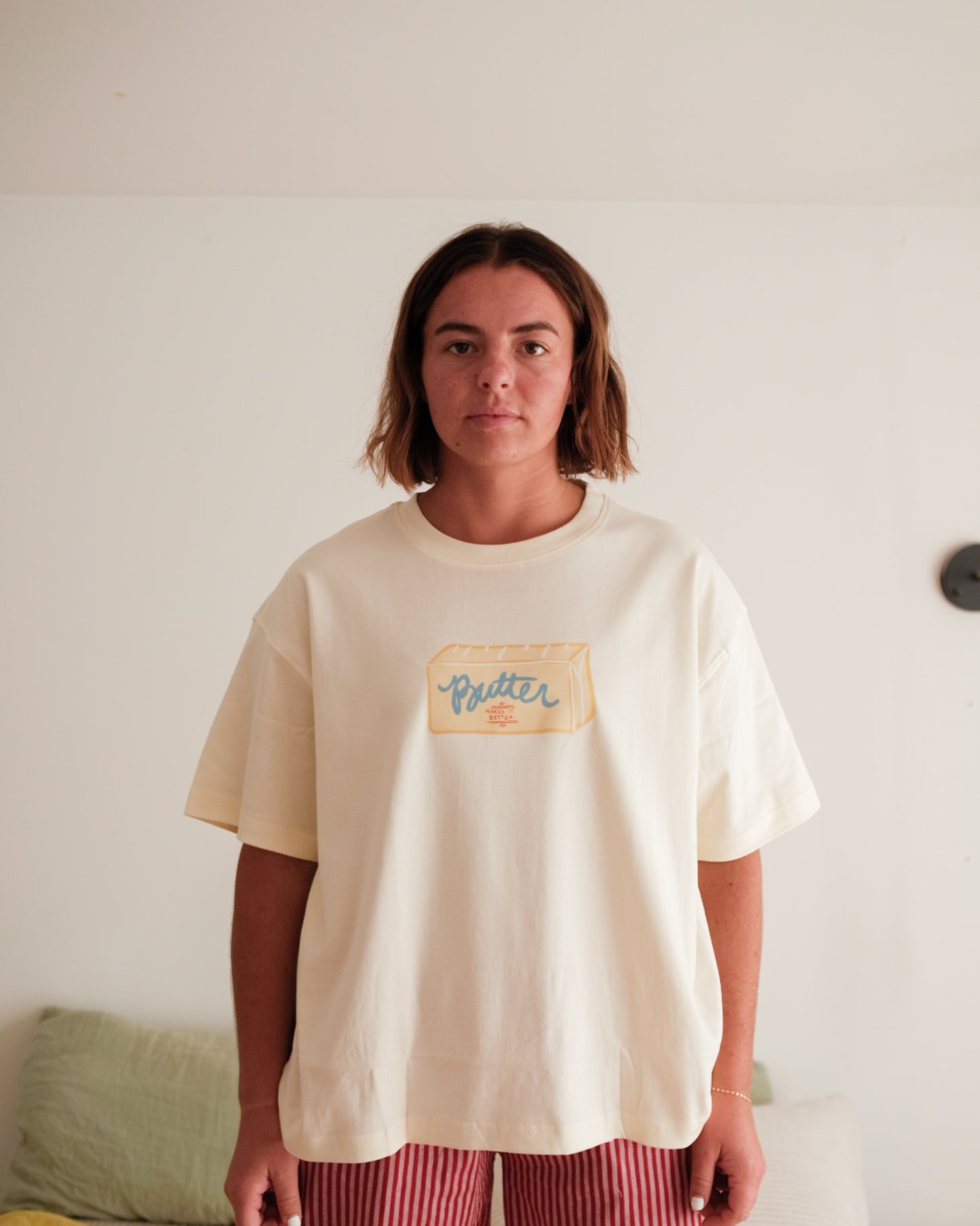 womans butter stick tee