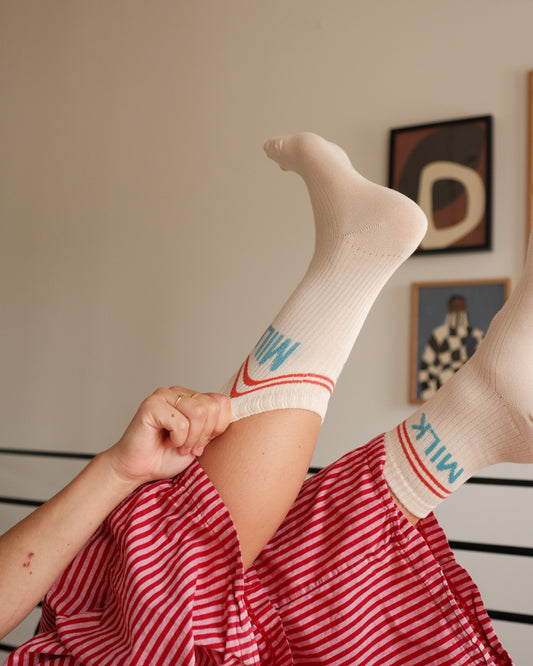 womans milk socks