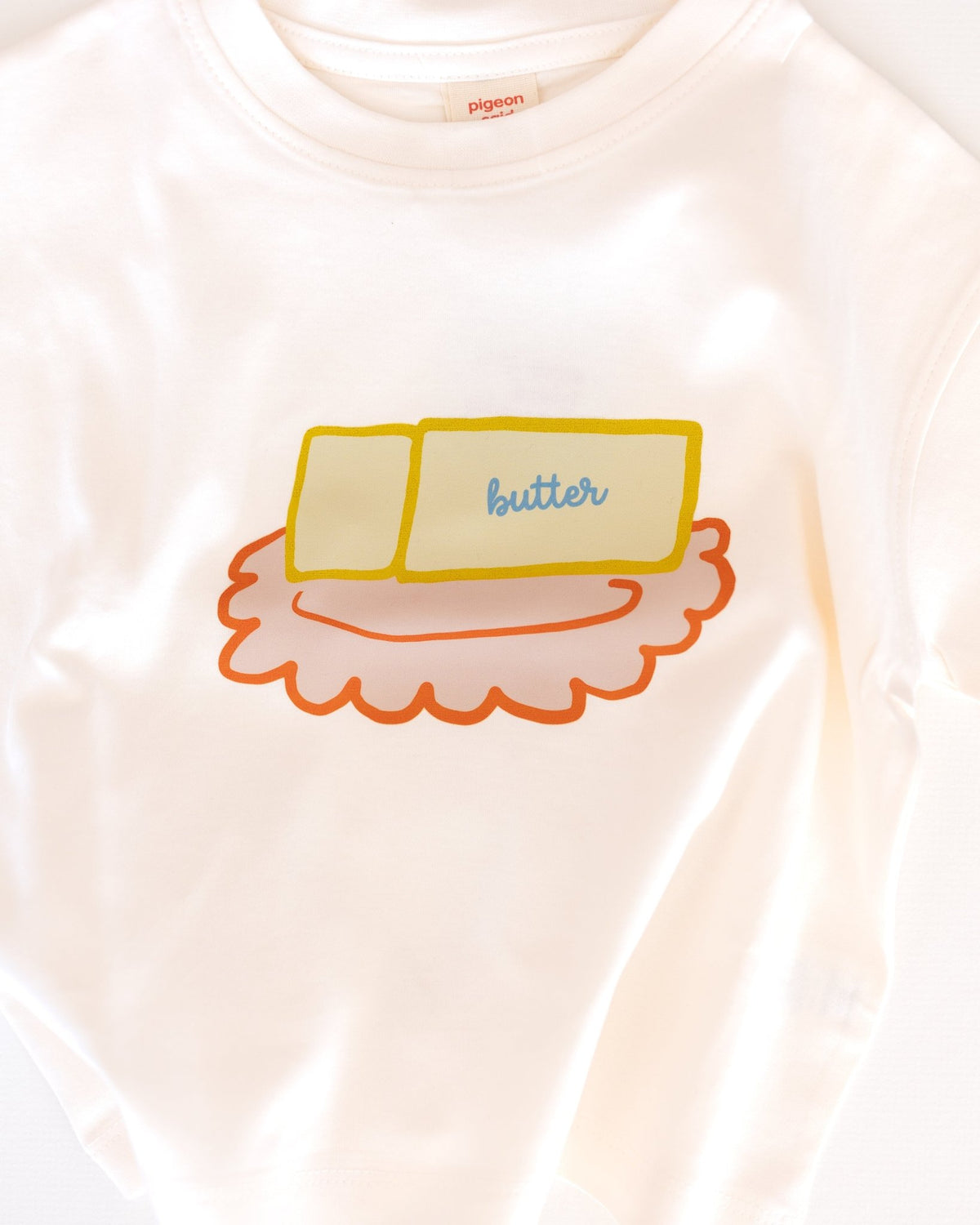 butter dish tee - Pigeon said please
