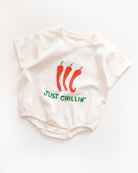 chilli romper - Pigeon said please