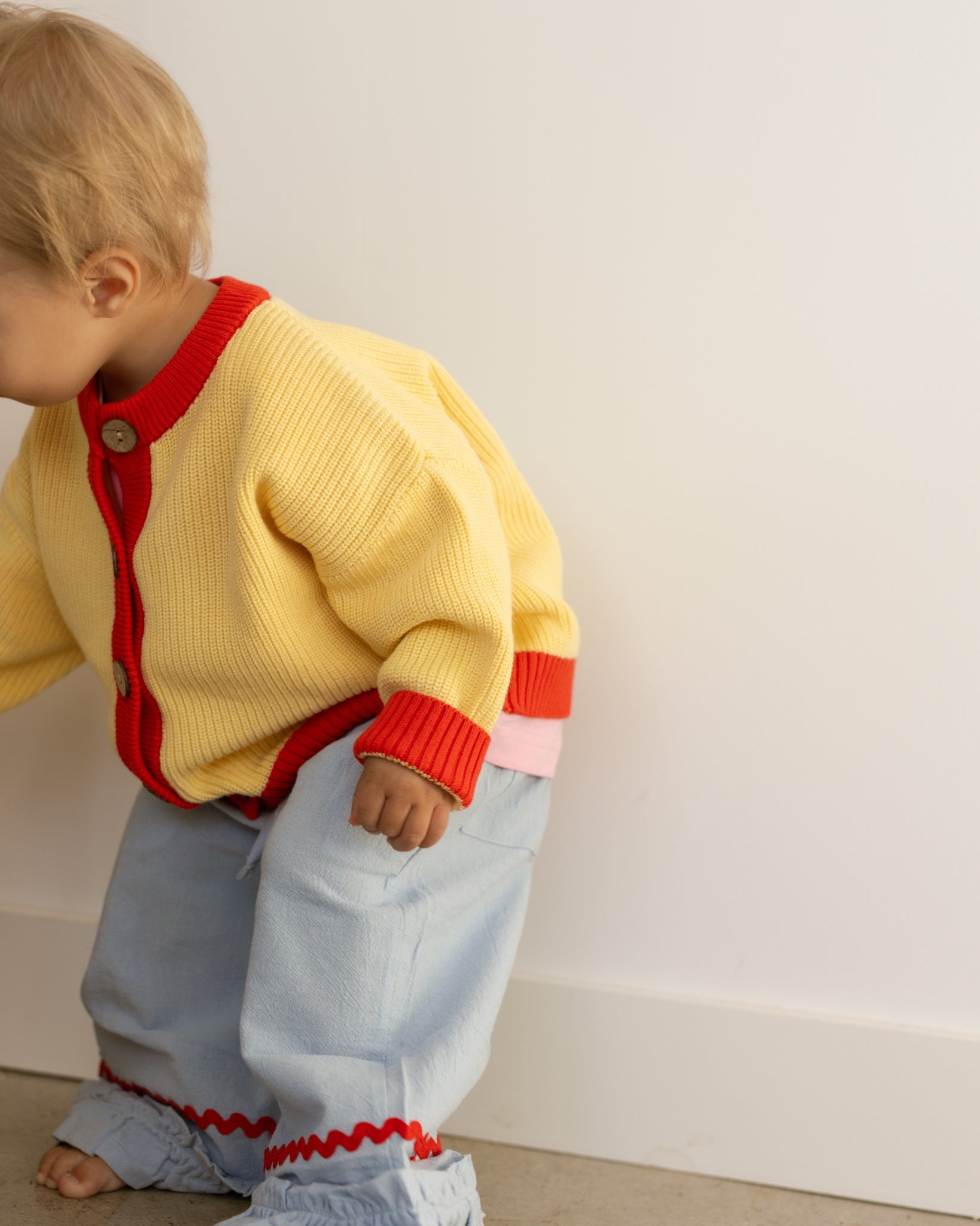 chunky knit cardigan - Pigeon said please