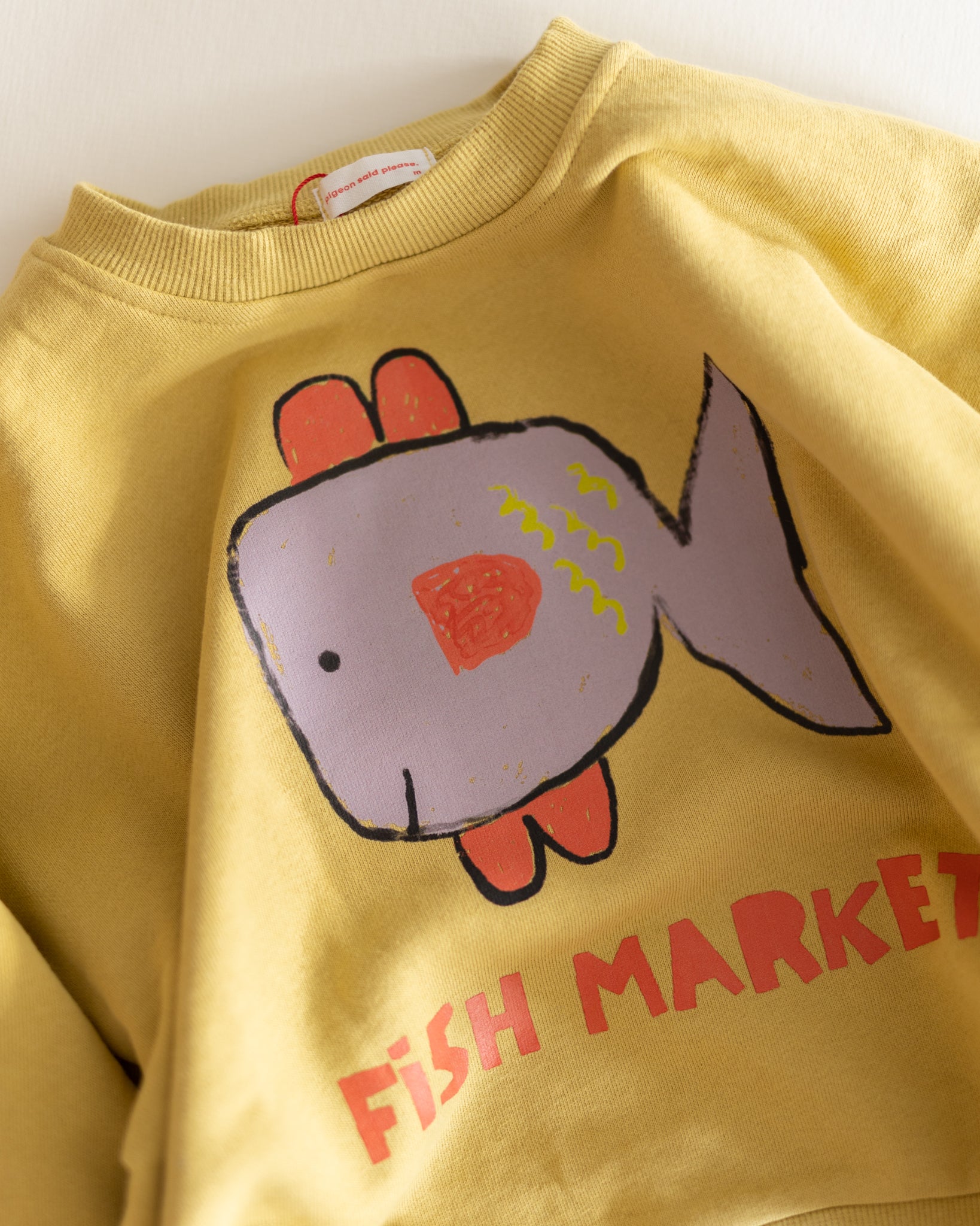 fish market sweatshirt - Pigeon said please
