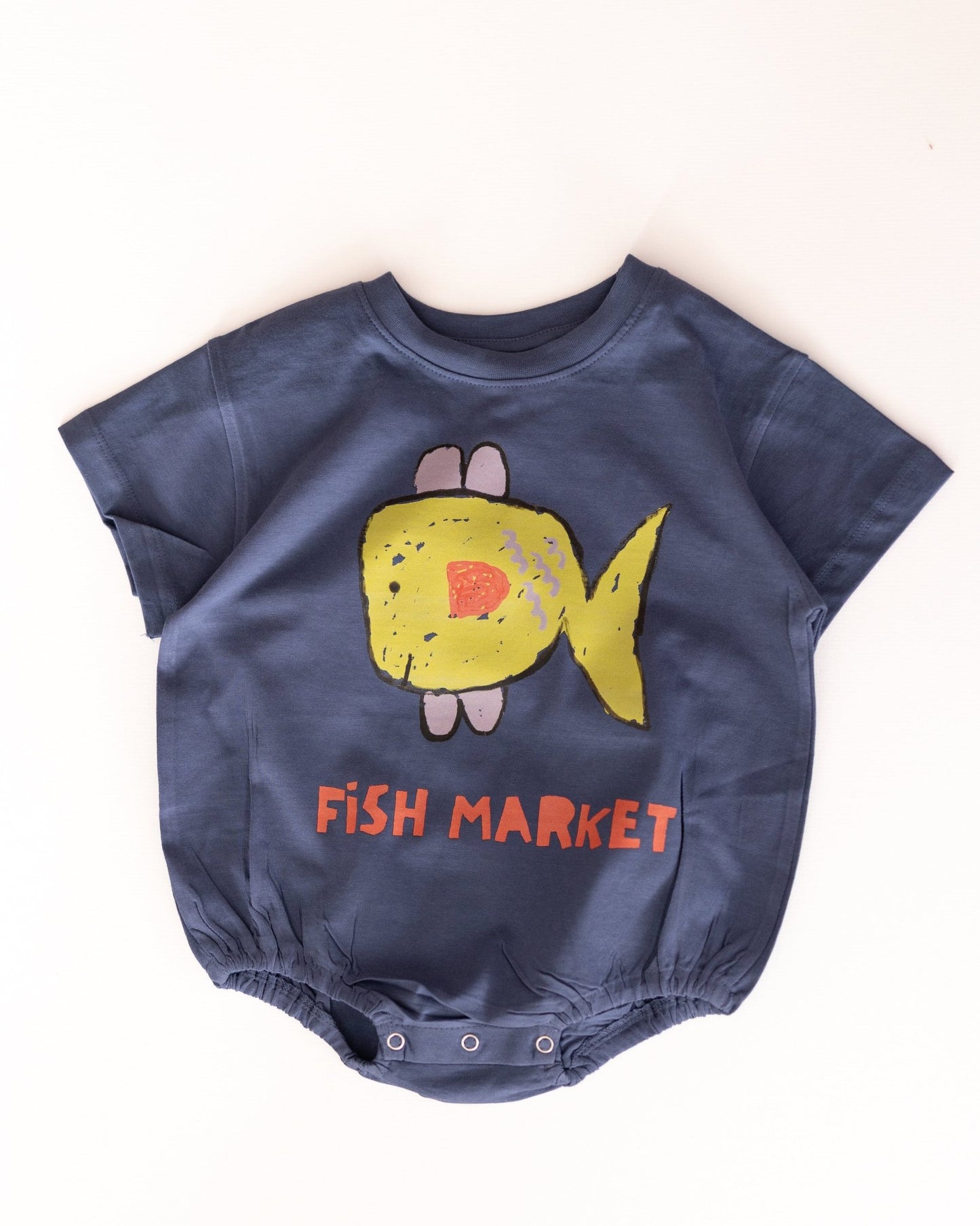 fish romper - Pigeon said please