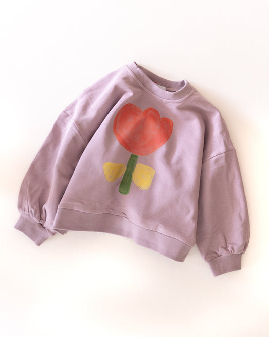 flower sweatshirt - Pigeon said please