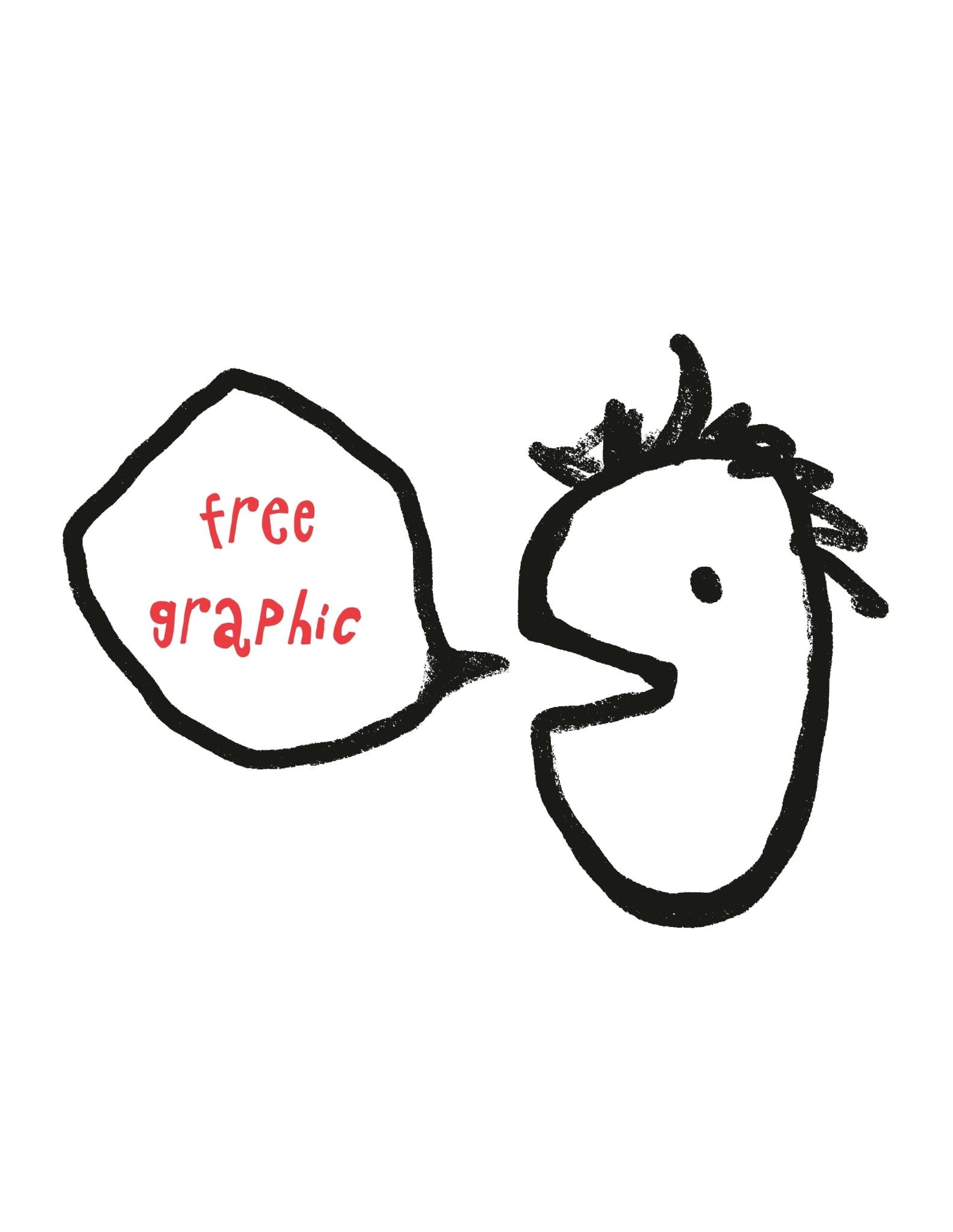 FREE mystery kids graphic tee - Pigeon said please