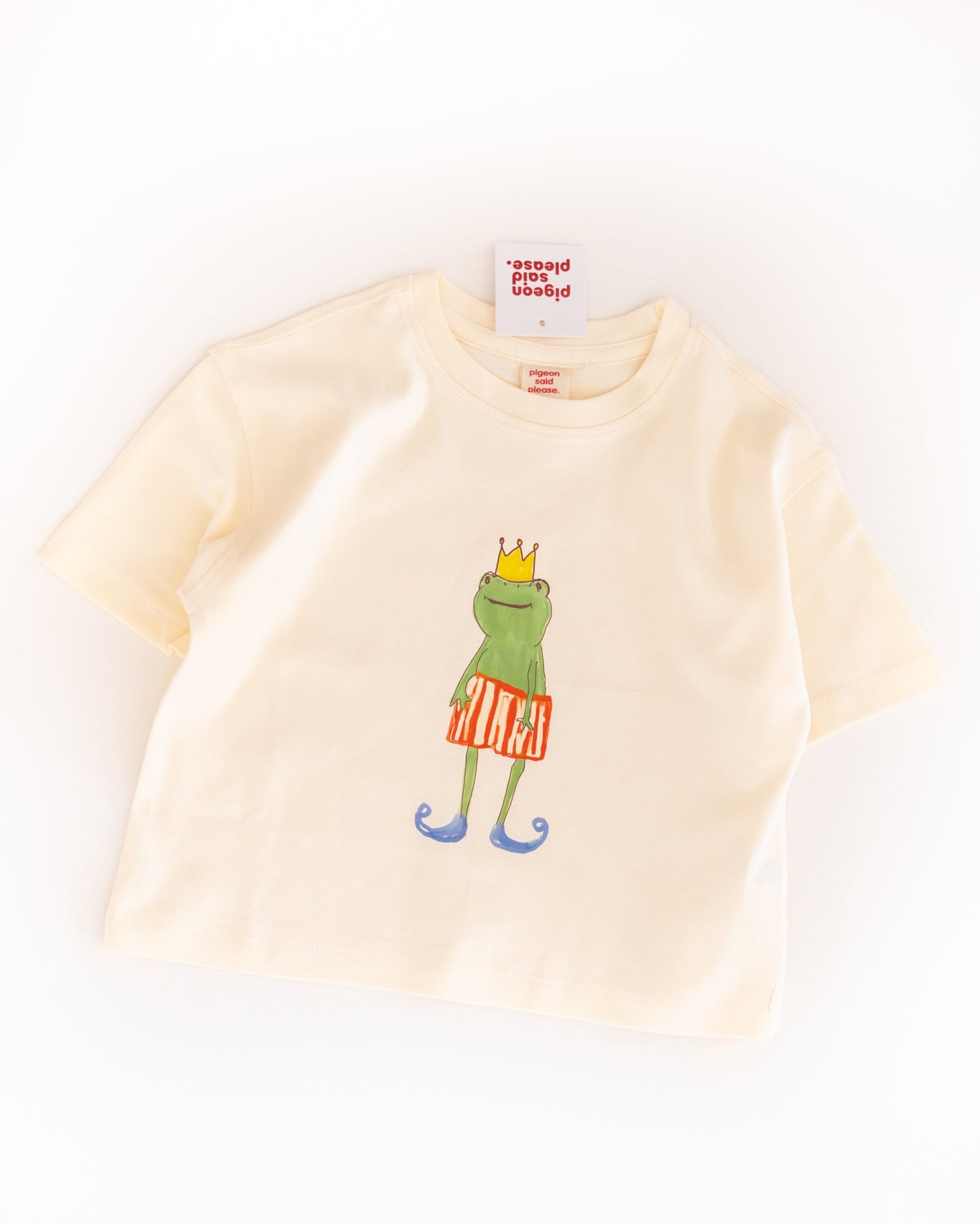 frog prince tee - Pigeon said please