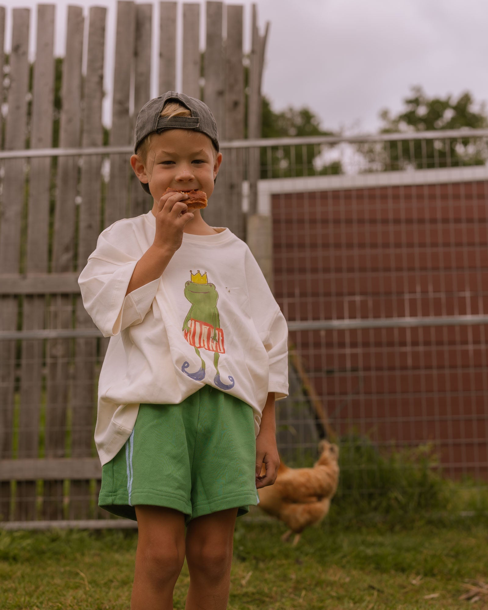 frog prince tee - Pigeon said please