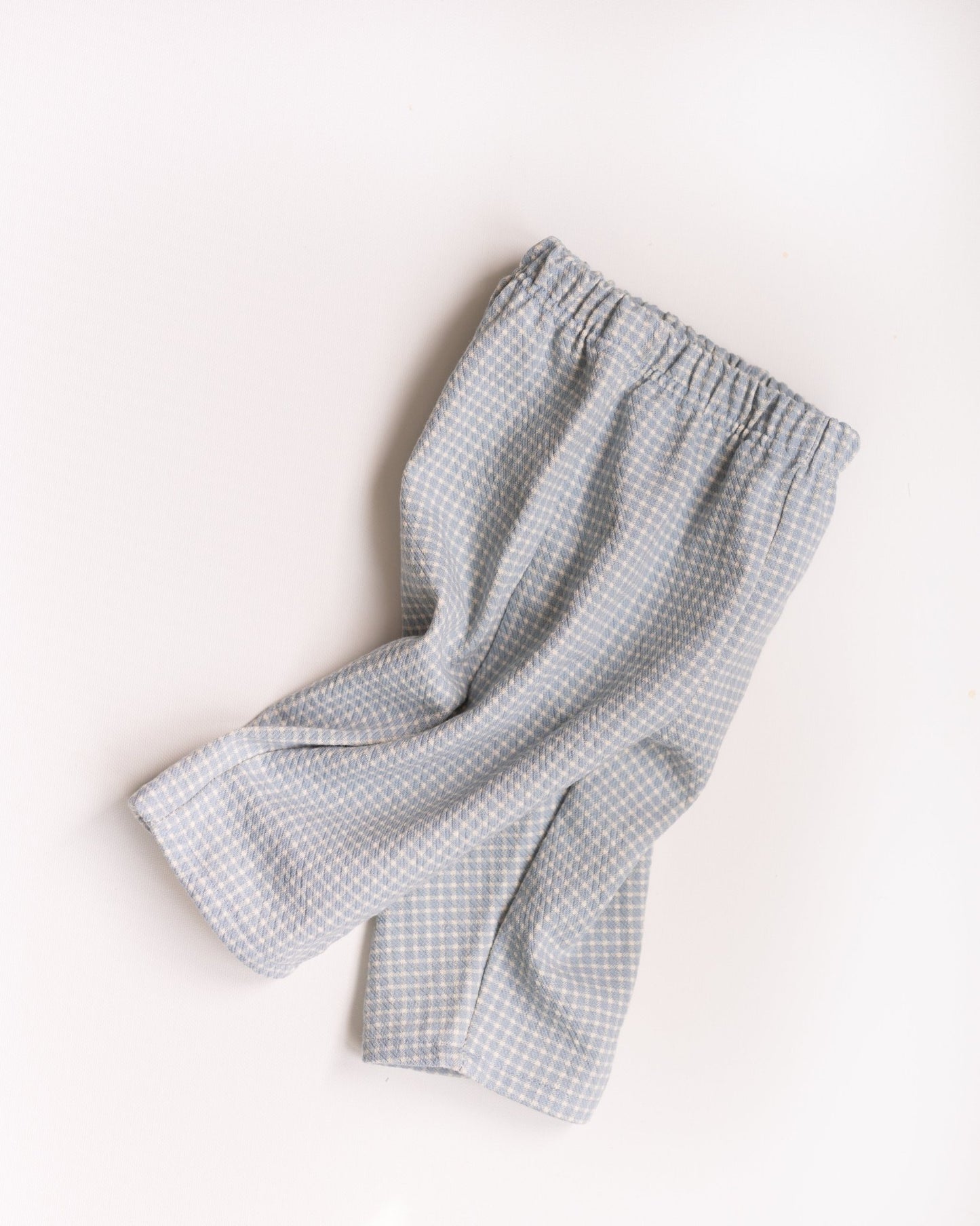 gram's table cloth pants - Pigeon said please