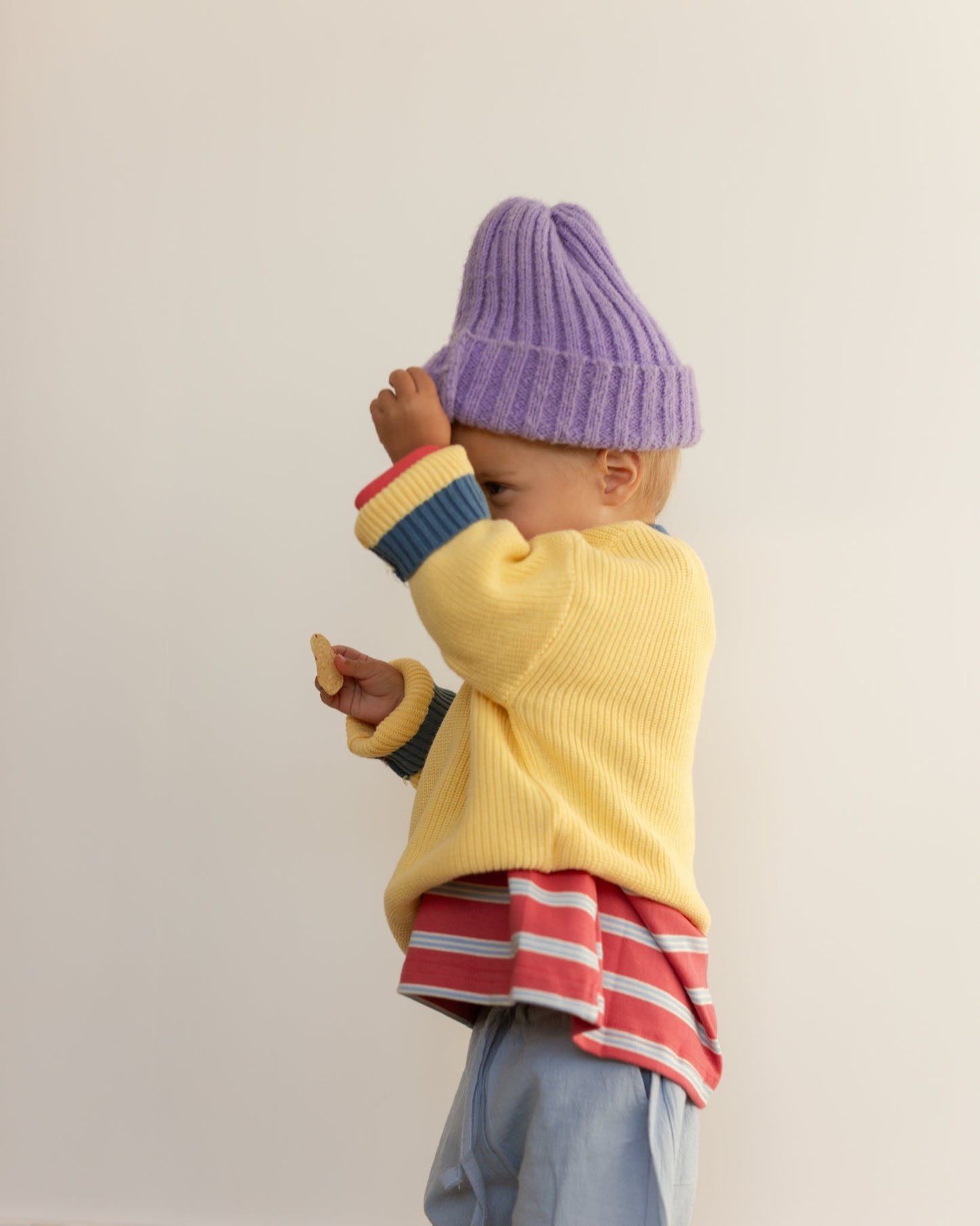 honey toast chunky knit - Pigeon said please