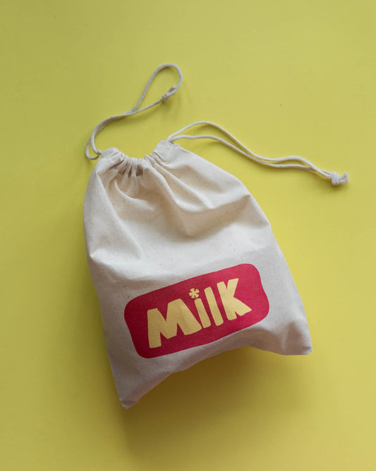 little drawstring bag - Pigeon said please