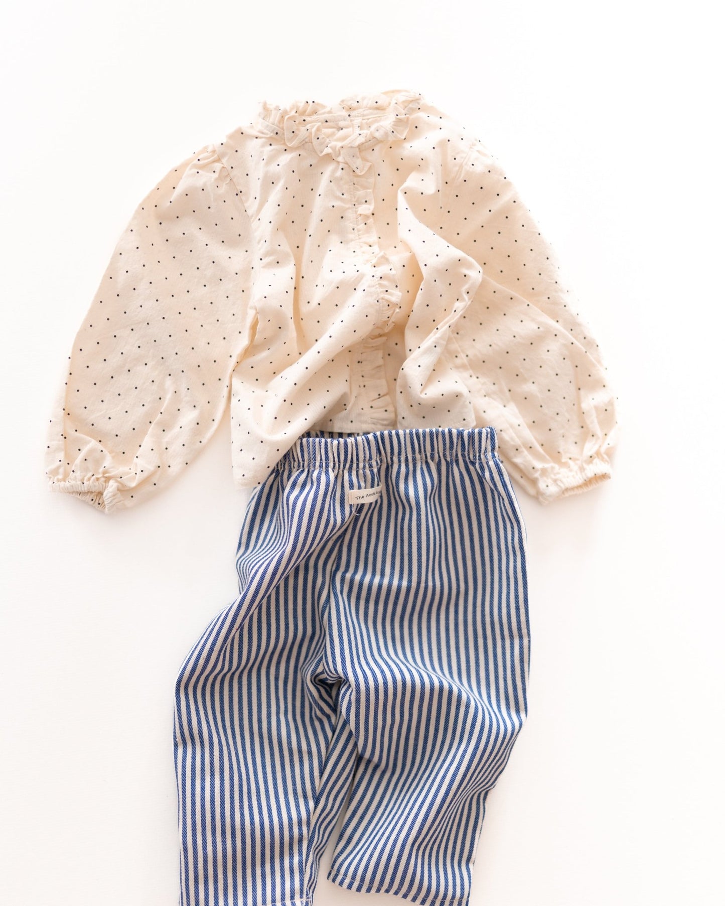polka dot blouse - Pigeon said please