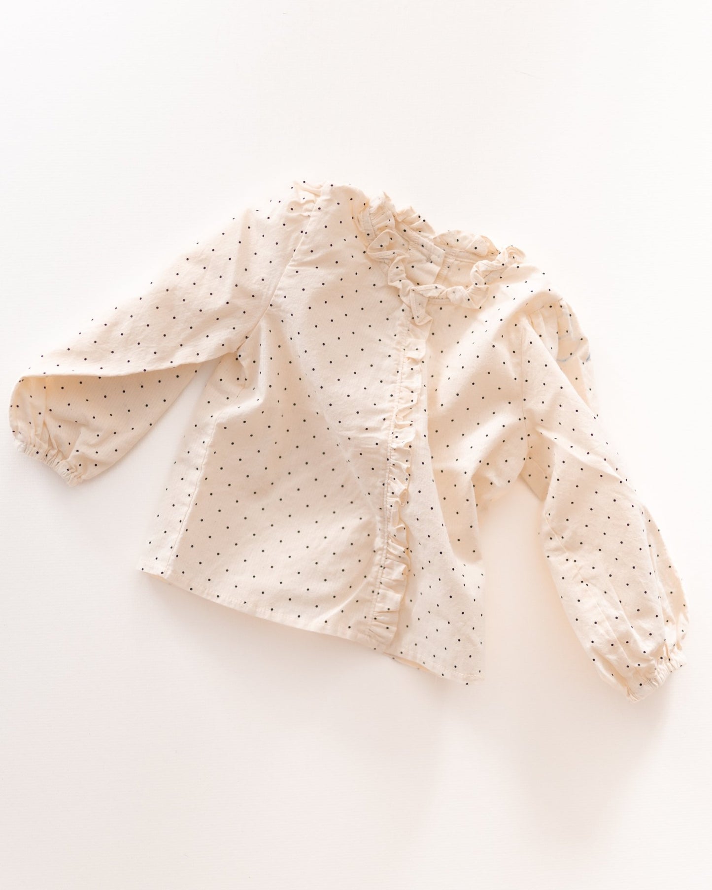 polka dot blouse - Pigeon said please