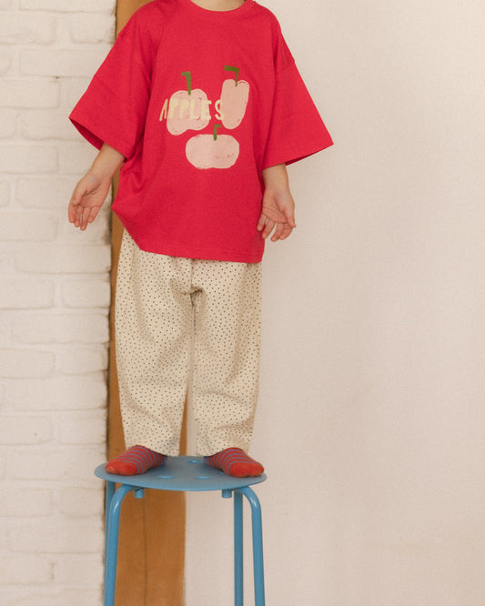 polka dot pants - Pigeon said please