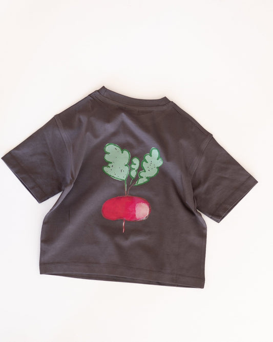 radish tee - Pigeon said please