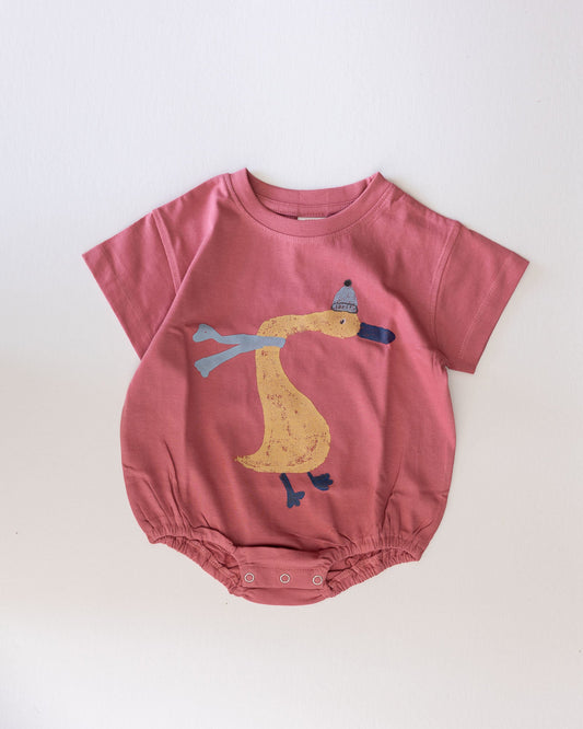 silly goose romper - Pigeon said please