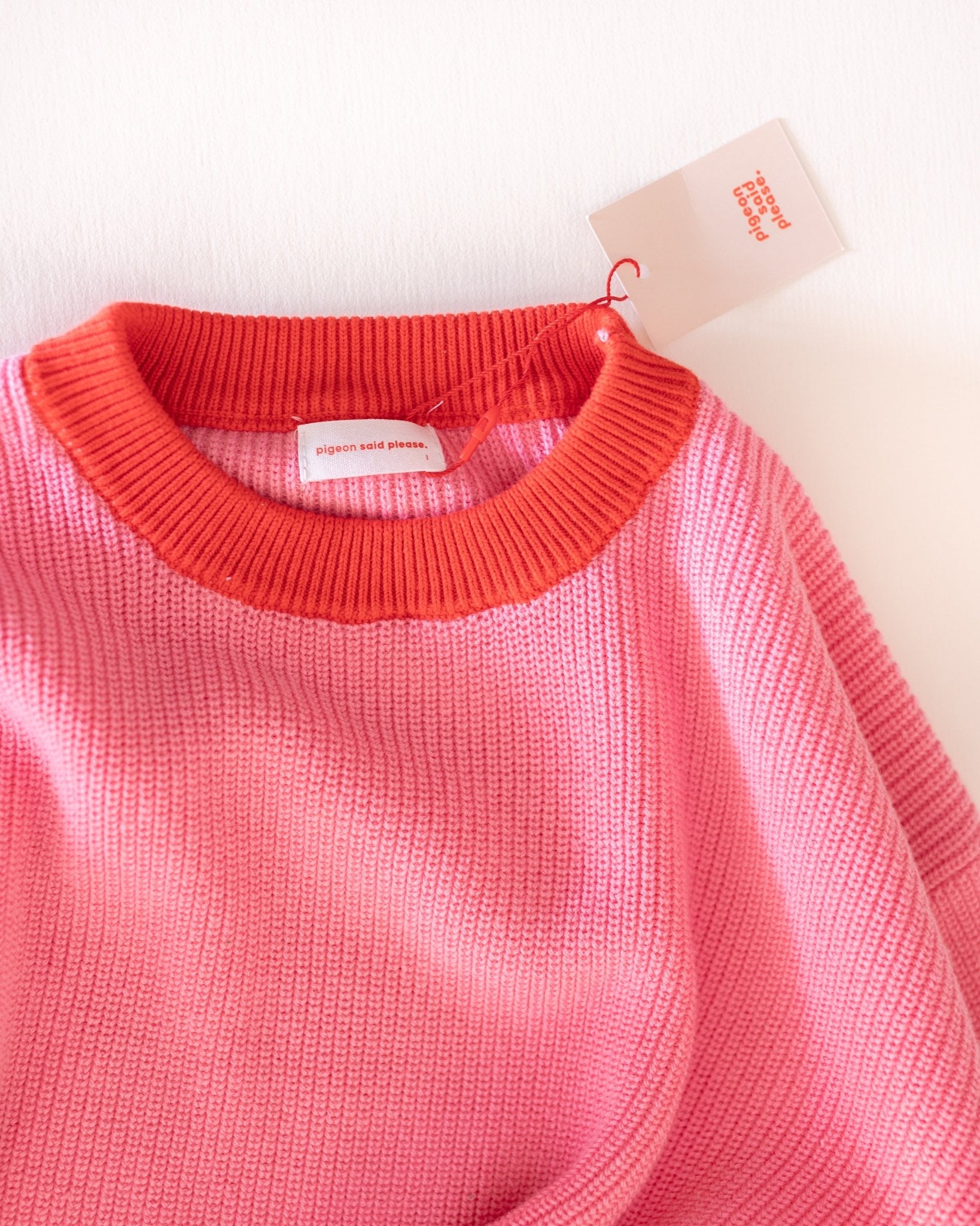 strawberry jam chunky knit - Pigeon said please