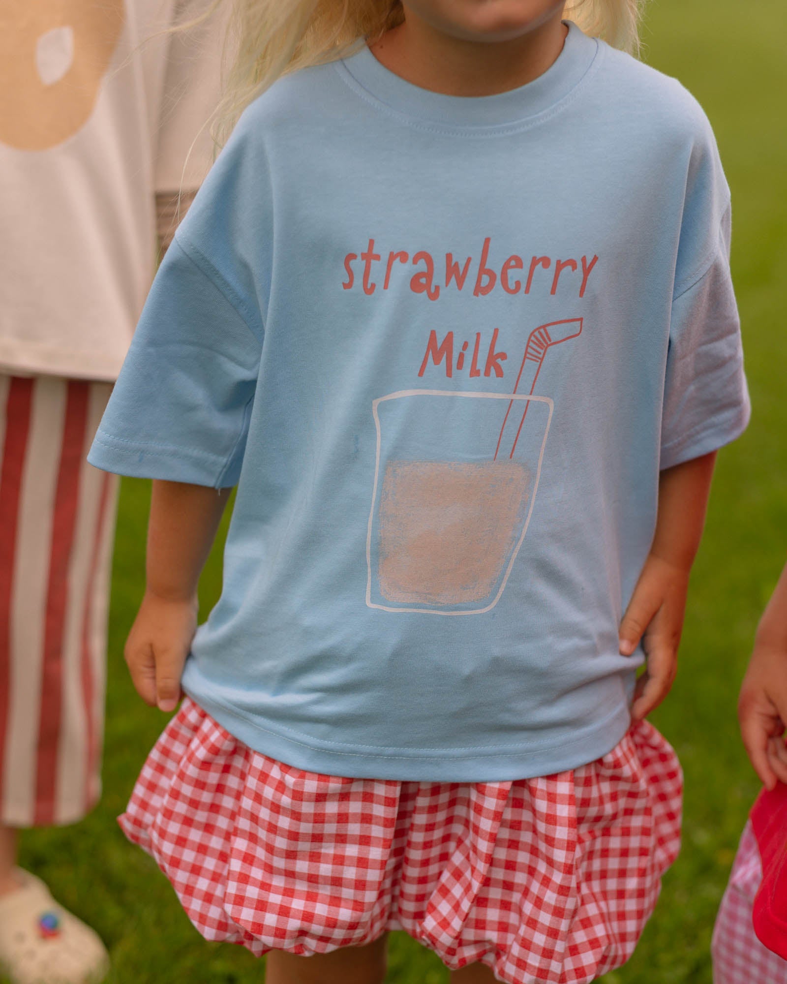 strawberry milk tee - Pigeon said please