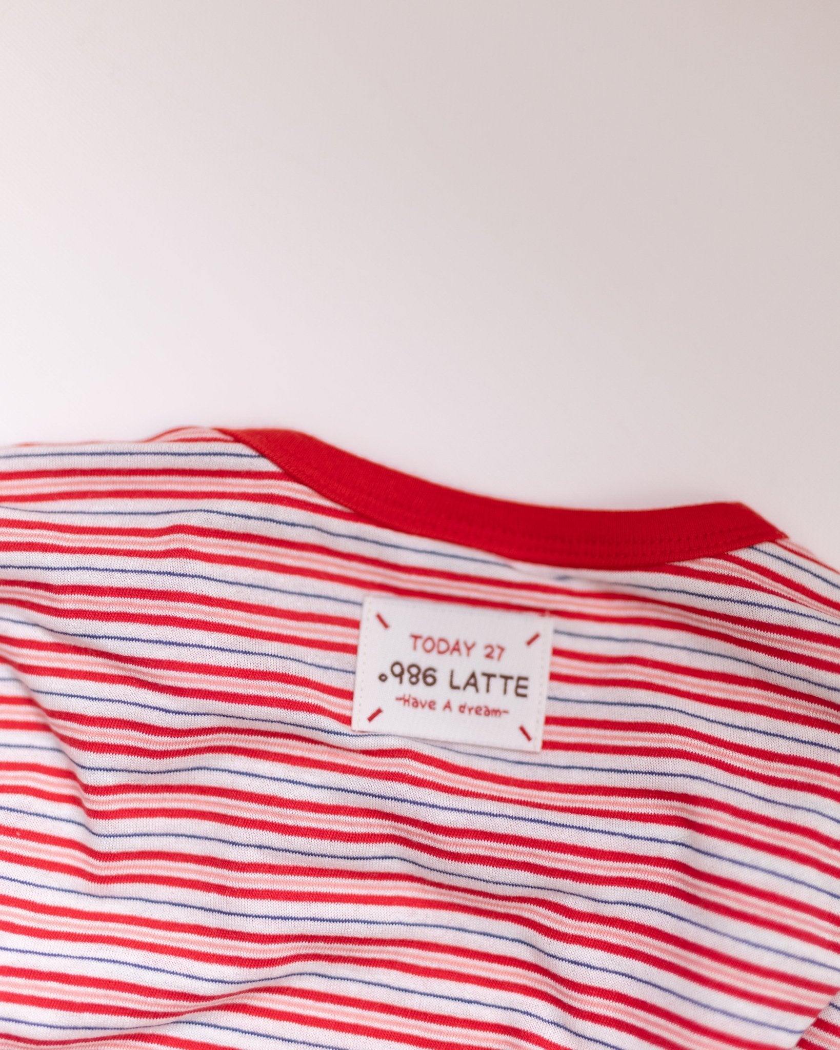 strawberry stripes tee - Pigeon said please