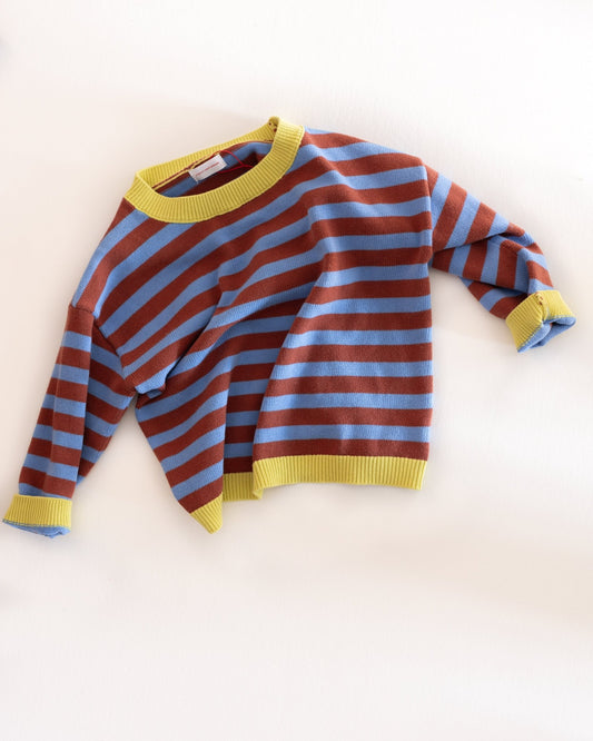stripe knit pullover - Pigeon said please