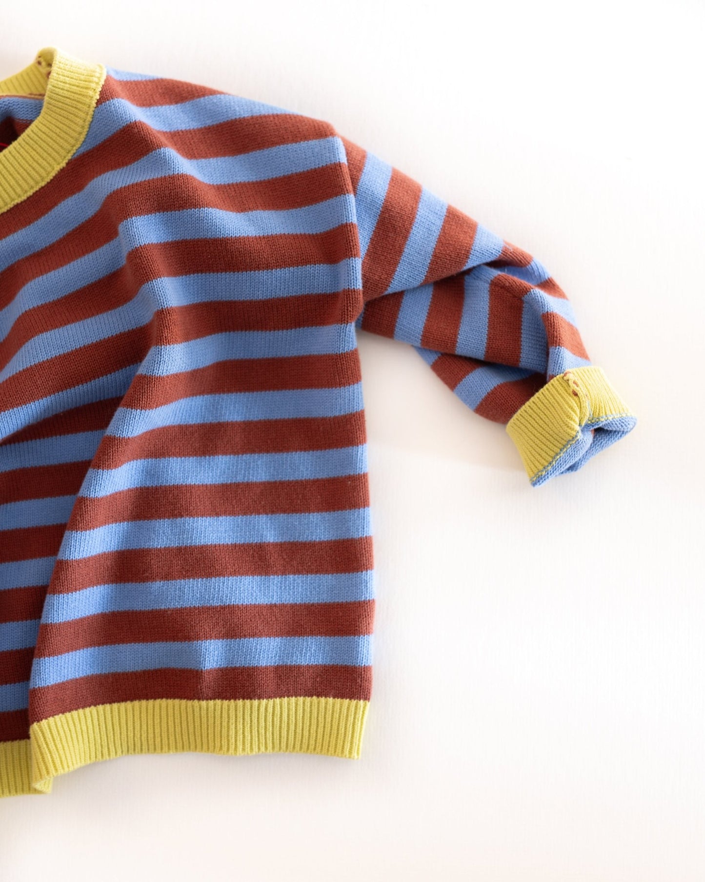 stripe knit pullover - Pigeon said please