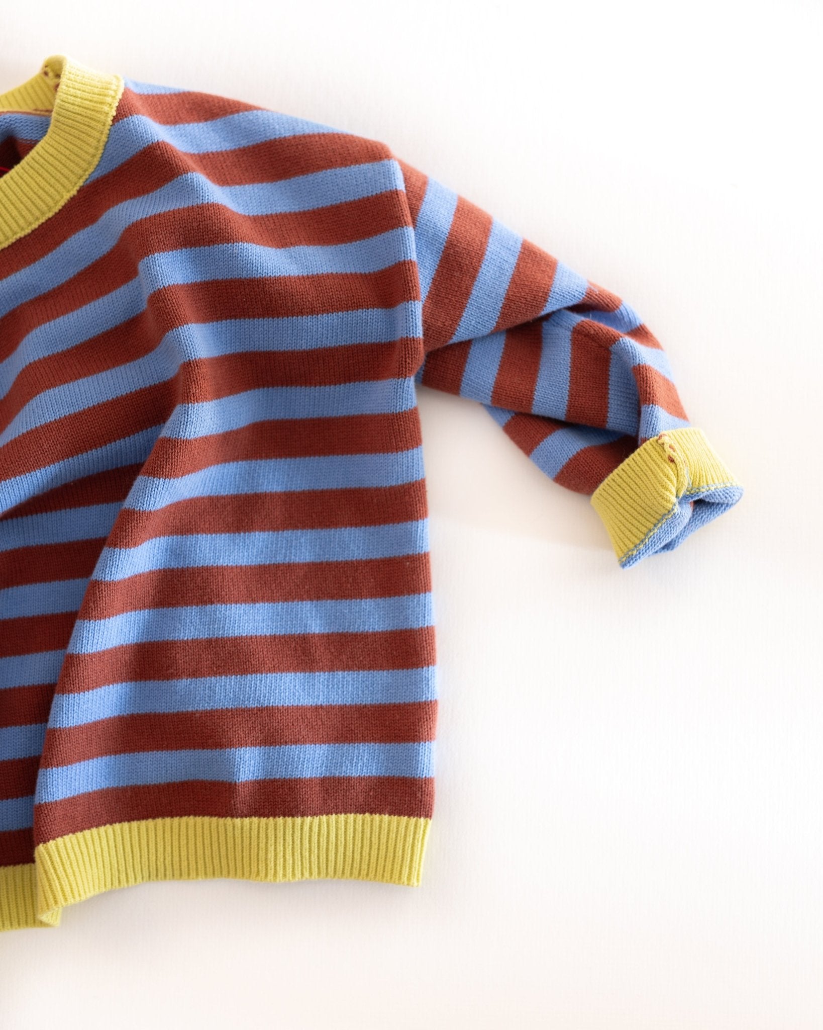 stripe knit pullover - Pigeon said please