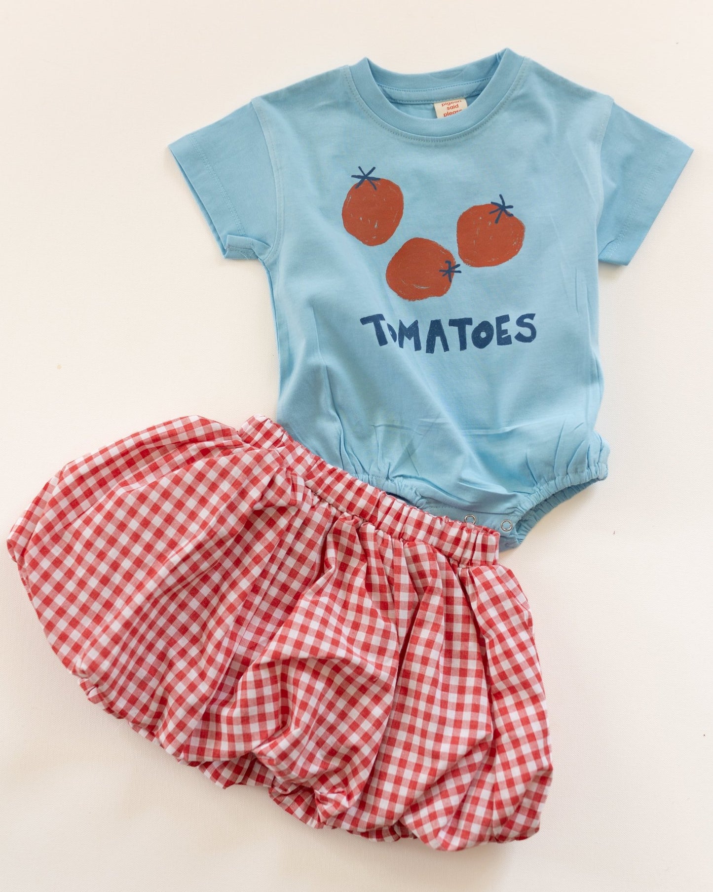 tomatoes romper - Pigeon said please