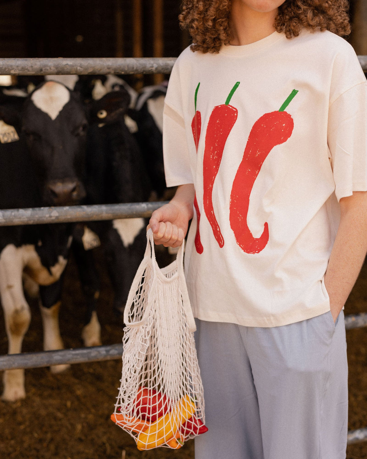 womans chilli peppers tee - Pigeon said please