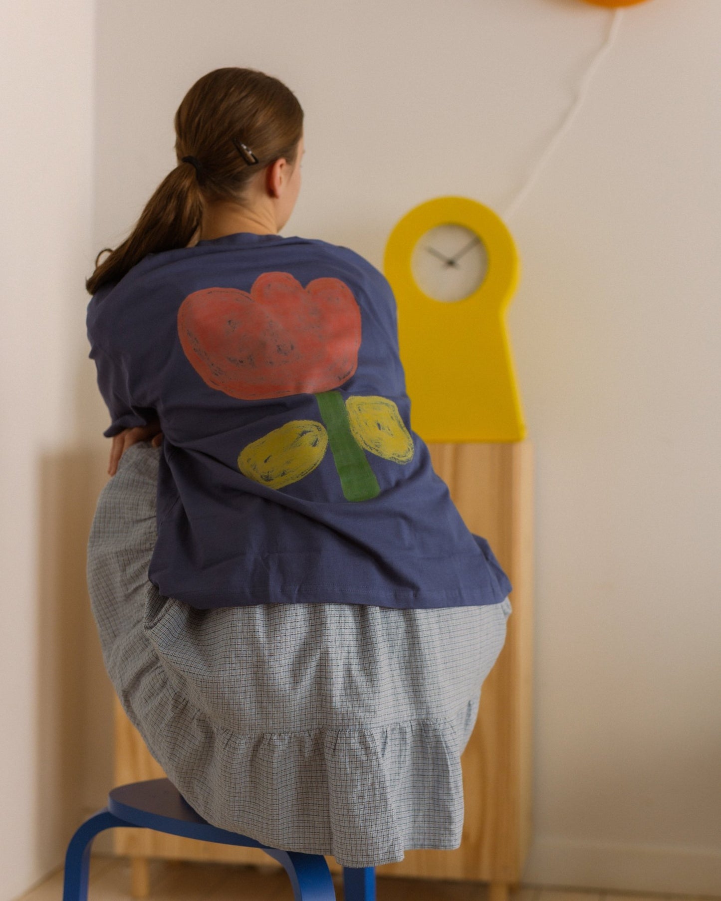 woman's tulip tee - Pigeon said please